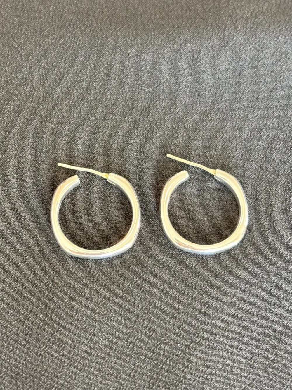 Tiffany & Co. Silver Square Hoop Earrings